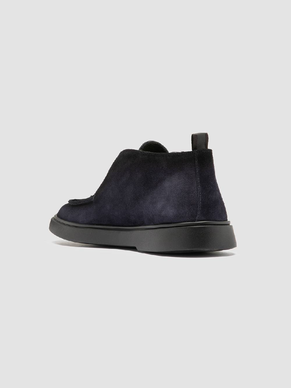 Officine Creative BONES 010 Stivali Chukka in Pelle Scamosciata Blu 2025