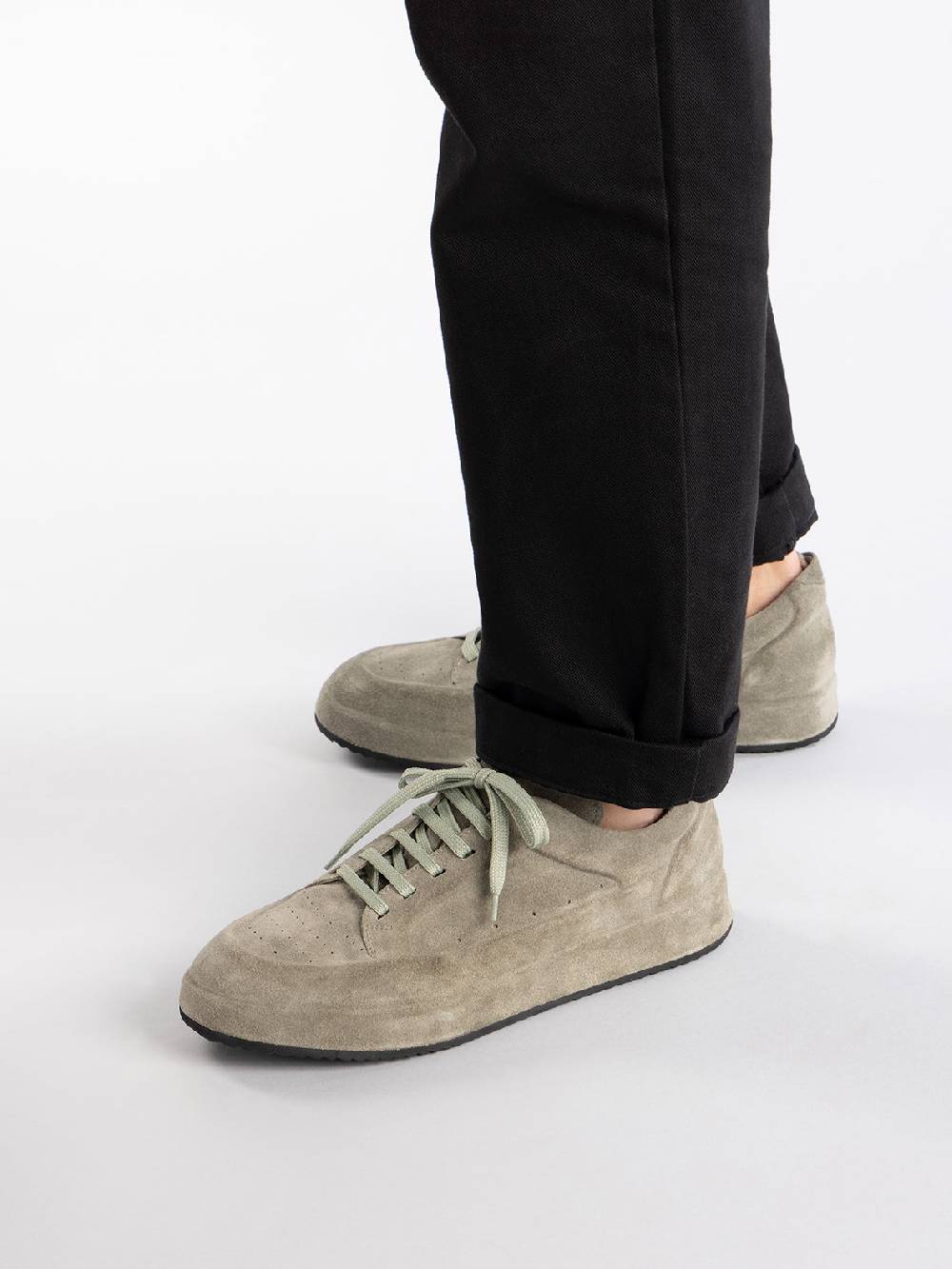 Officine Creative ACE 016 Sneaker in pelle scamosciata Verde Vendita
