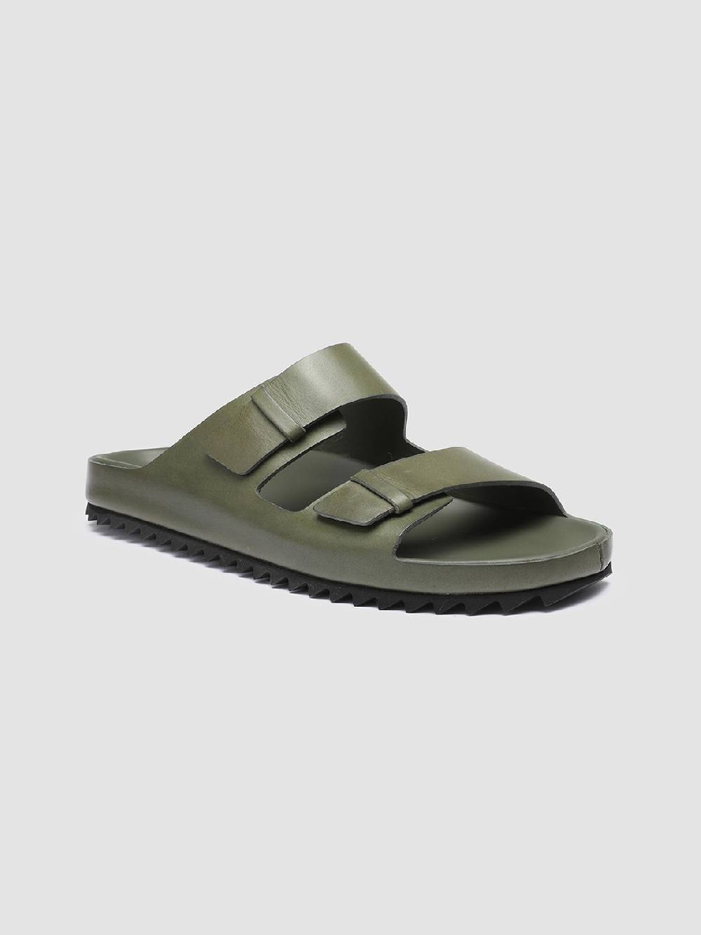 Officine Creative AGORÀ 002 Sandali in Pelle Verde Soddisfazione Garantita