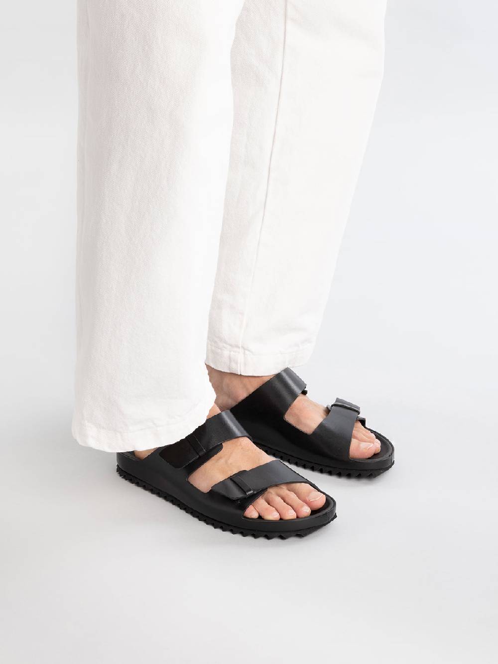 Officine Creative AGORA' 002 Sandali in Pelle Nera Negozi Online