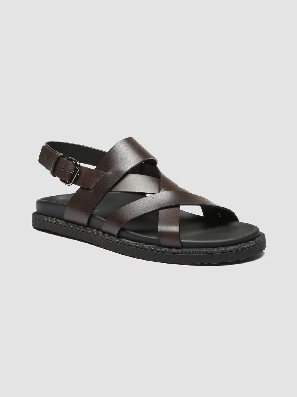 Officine Creative CHARRAT 002 Sandali in Pelle Marrone Fino Al -60%