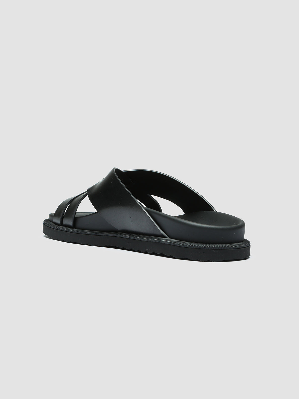 Officine Creative CHARRAT 003 Sandali in Pelle Nera Shopping Online