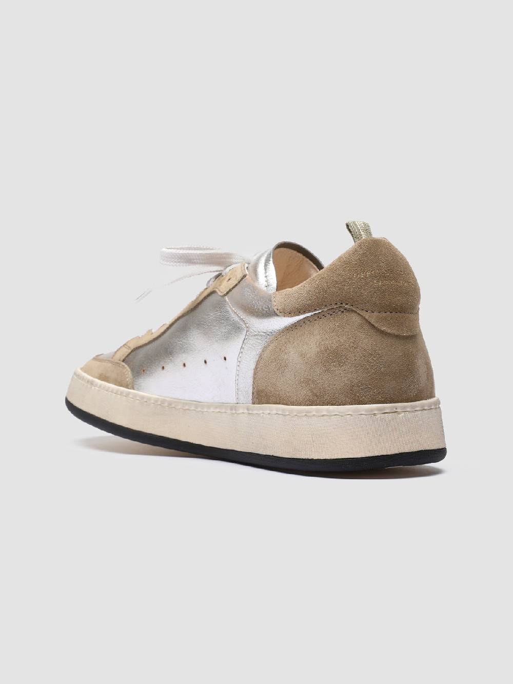 Officine Creative MAGIC 001 Sneakers in Pelle e Camoscio Bianco Prezzo Ridotto