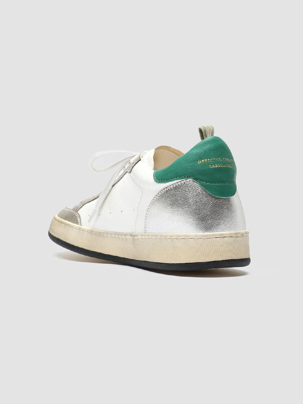 Officine Creative MAGIC 001 Sneakers in Pelle e Camoscio Bianco Sottocosto