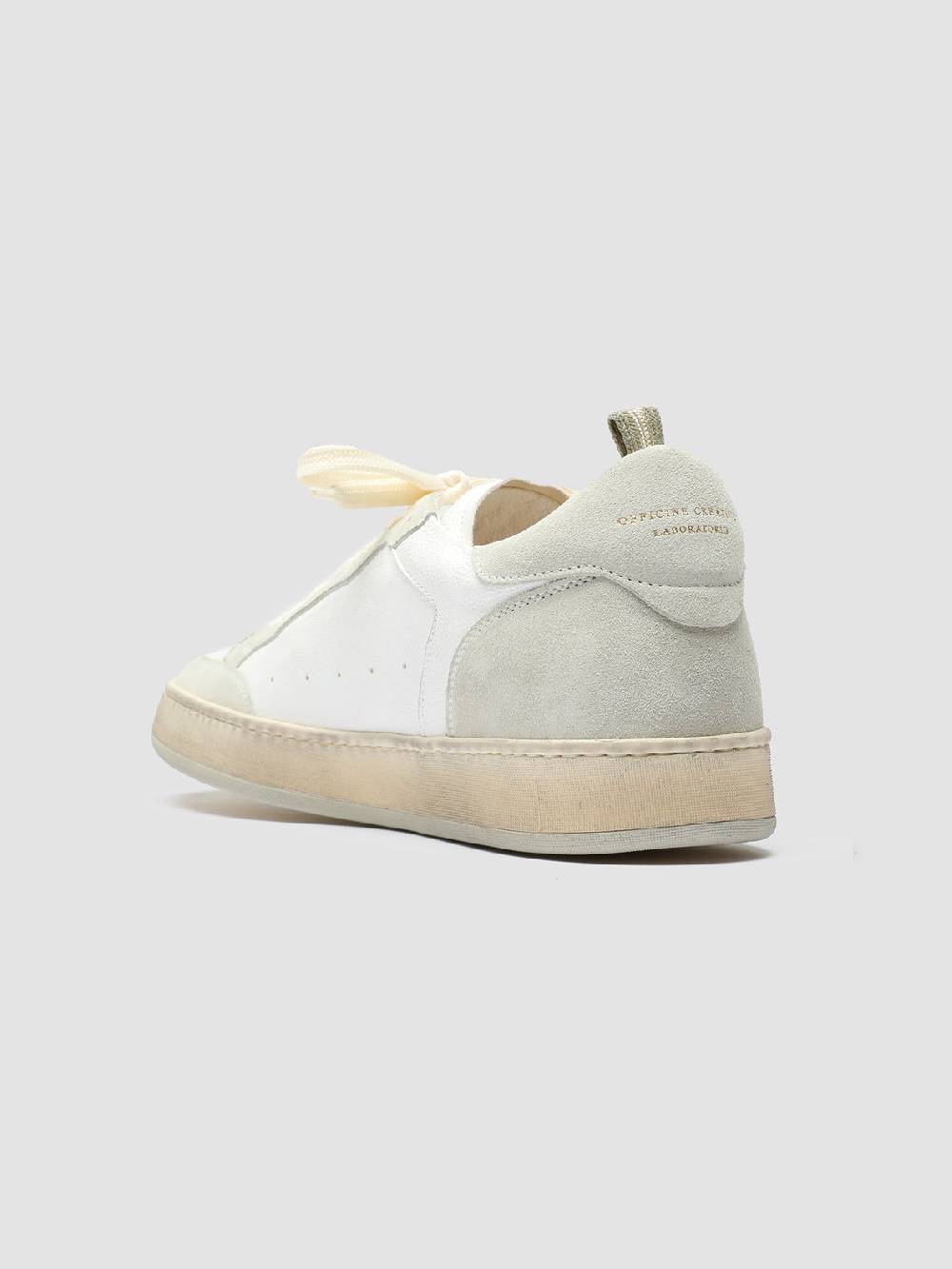 Officine Creative MAGIC 001 Sneakers in Pelle e Camoscio Bianco Convenienza