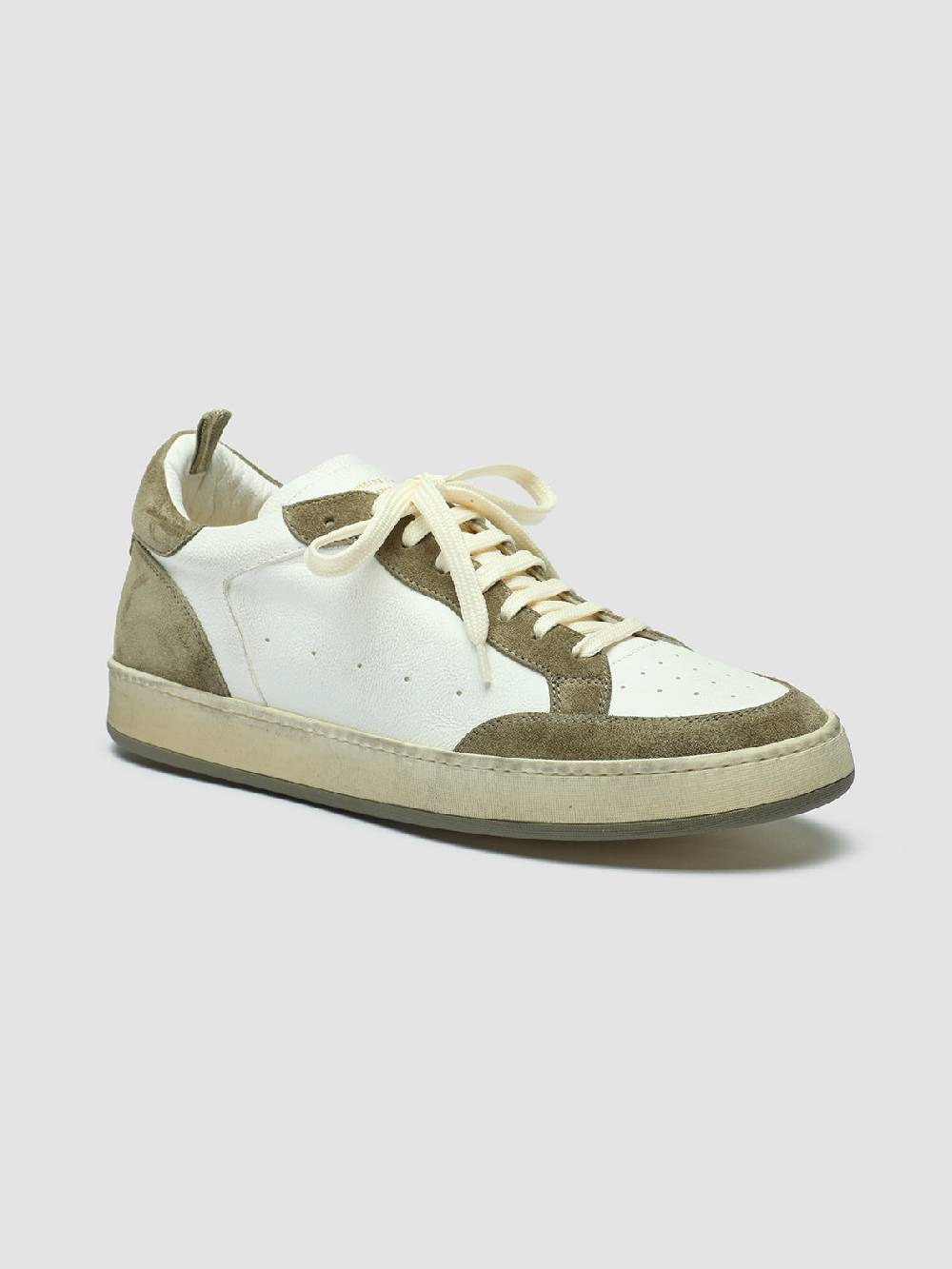 Officine Creative MAGIC 001 Sneakers in Pelle e Camoscio Bianco Novità
