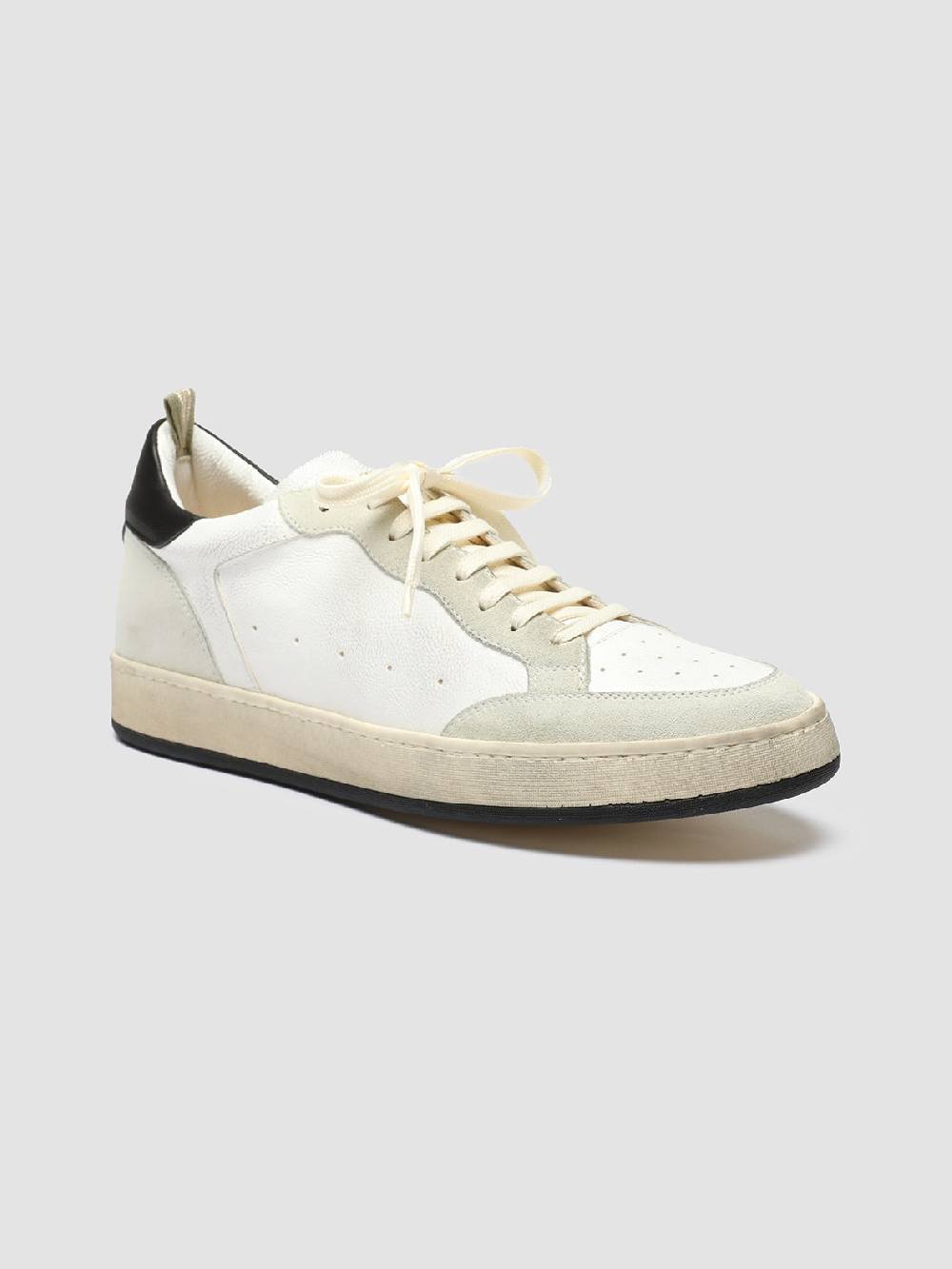 Officine Creative MAGIC 001 Sneakers in Pelle e Camoscio Bianco Presa