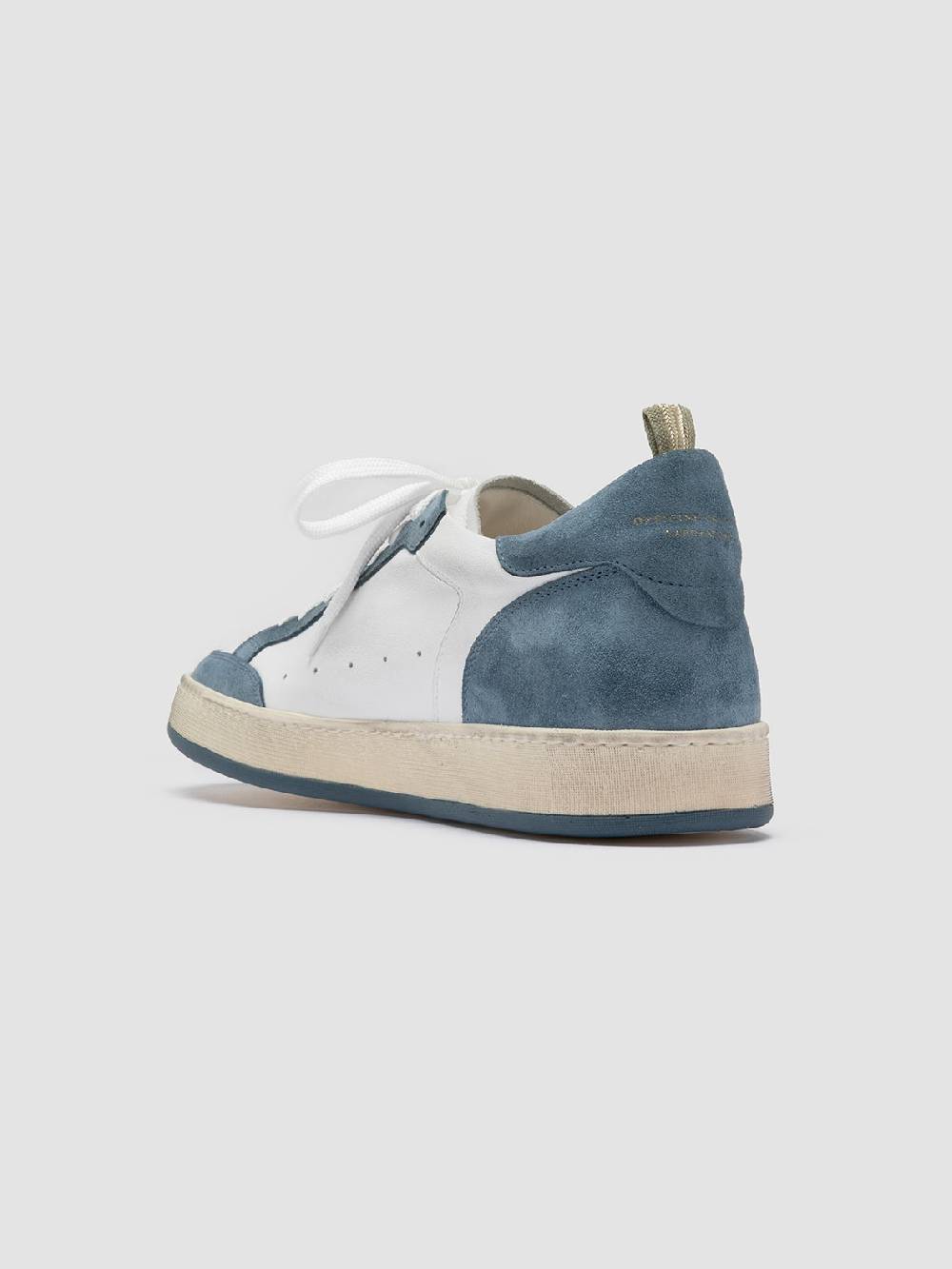 Officine Creative MAGIC 001 Sneakers Basse in Pelle e Camoscio Bianca Sconto