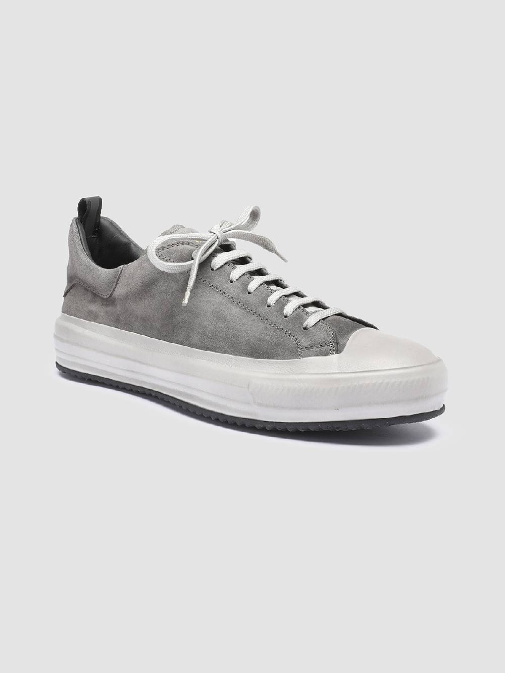 Officine Creative MES 009 Sneakers in Pelle Scamosciata Grigia Online