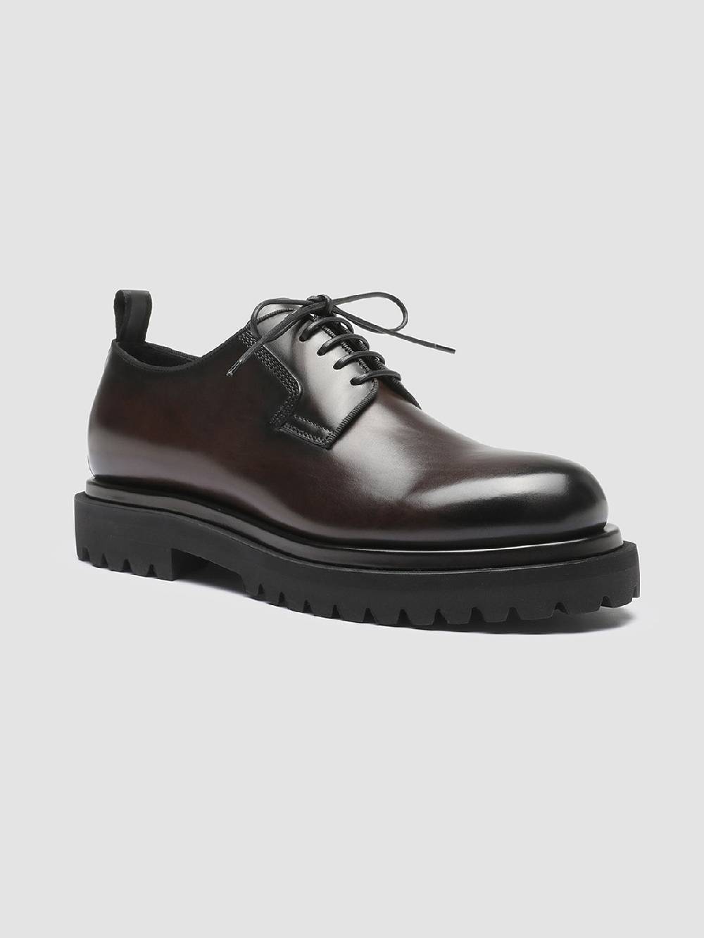 Officine Creative EVENTUAL 001 Derby in Pelle Marrone Saldi Di Fabbrica