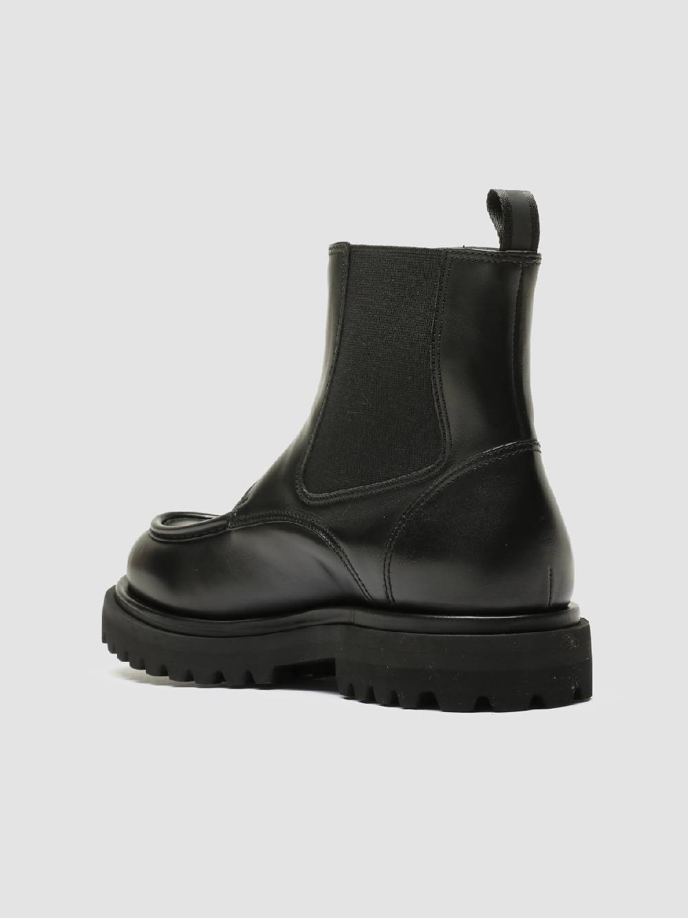 Officine Creative EVENTUAL 018 Stivali Zip in Pelle Nera Vendite Flash