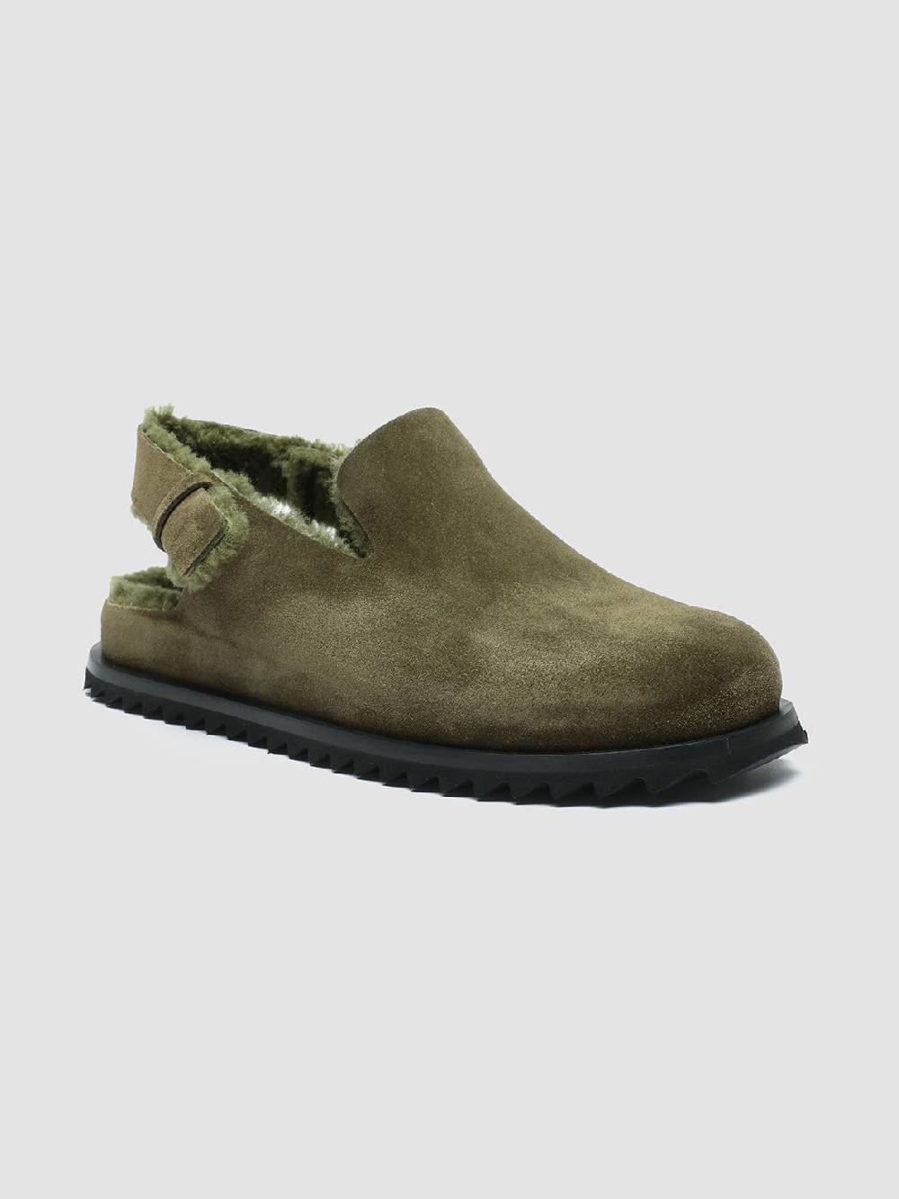 Officine Creative INTROSPECTUS 004 Sandali con Cinturino in Camoscio Verde Negozio