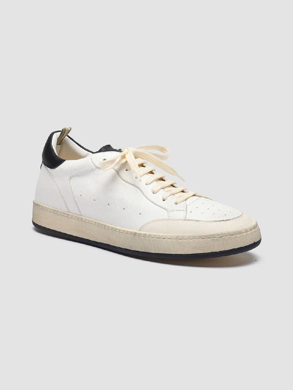 Officine Creative MAGIC 001 Sneakers in Pelle e Camoscio Bianco Moda