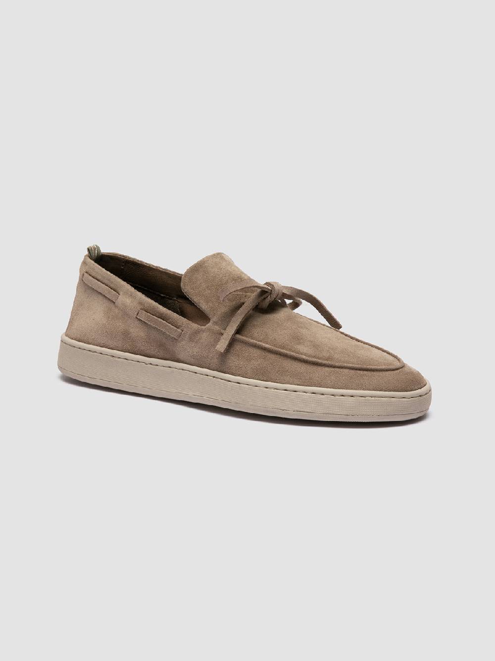 Officine Creative HERBIE 003 Mocassini da barca in pelle scamosciata Tortora 2025