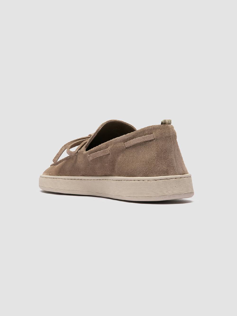 Officine Creative HERBIE 003 Mocassini da barca in pelle scamosciata Tortora 2025