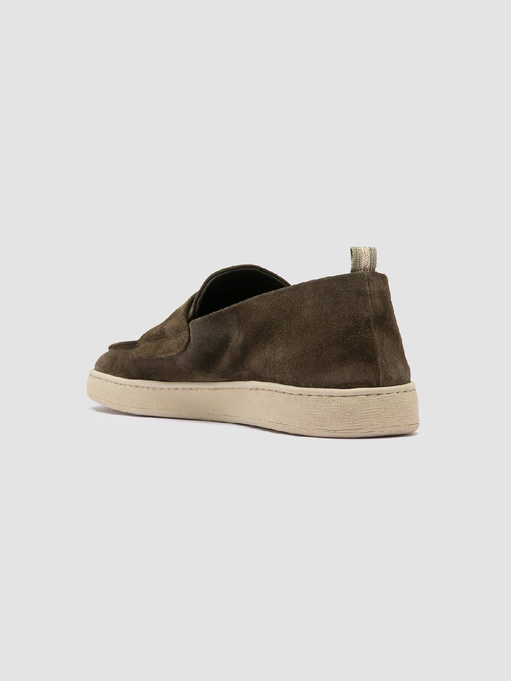 Officine Creative HERBIE 005 Sneaker Basse in Pelle Verde In Linea