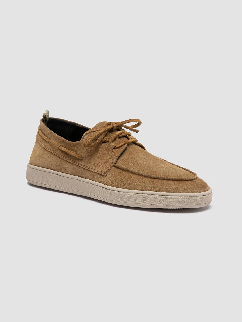 Officine Creative HERBIE 009 Sneaker Basse in Pelle Scamosciata Tortora Nuovo