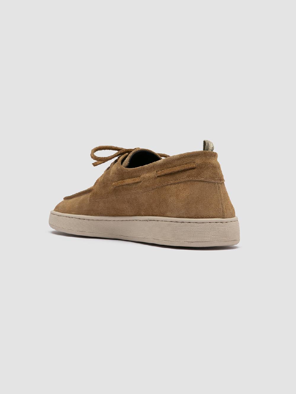 Officine Creative HERBIE 009 Sneaker Basse in Pelle Scamosciata Tortora Nuovo