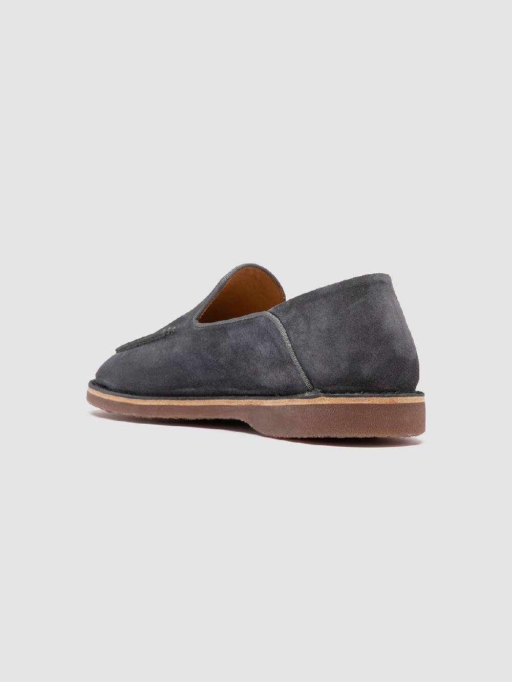 Officine Creative KENT 007 Mocassini in Pelle Scamosciata Blu Pezzi Unici