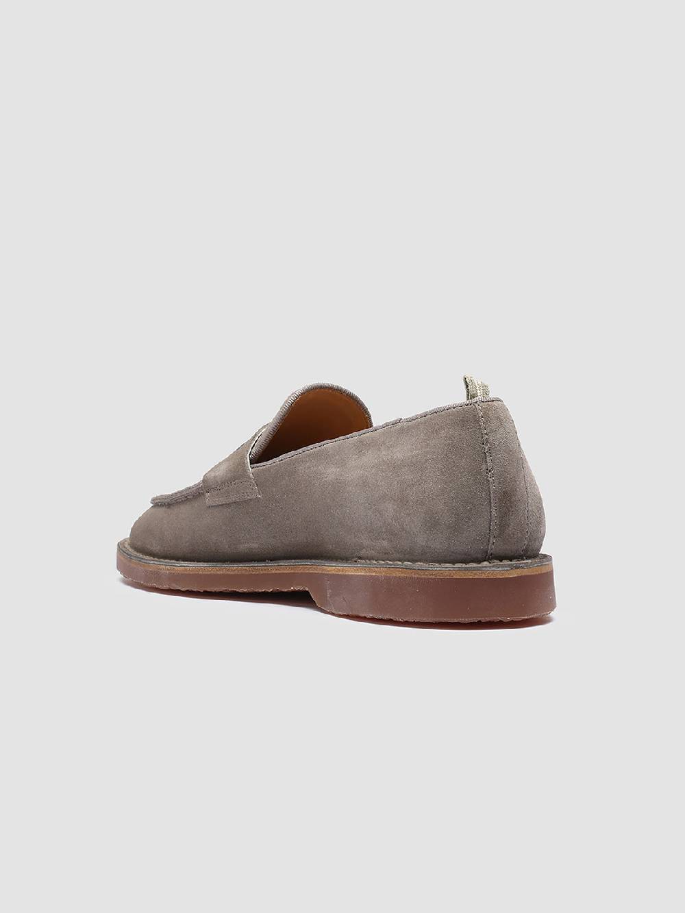 Officine Creative KENT 008 Mocassini in Pelle Scamosciata Tortora Qualità Garantita