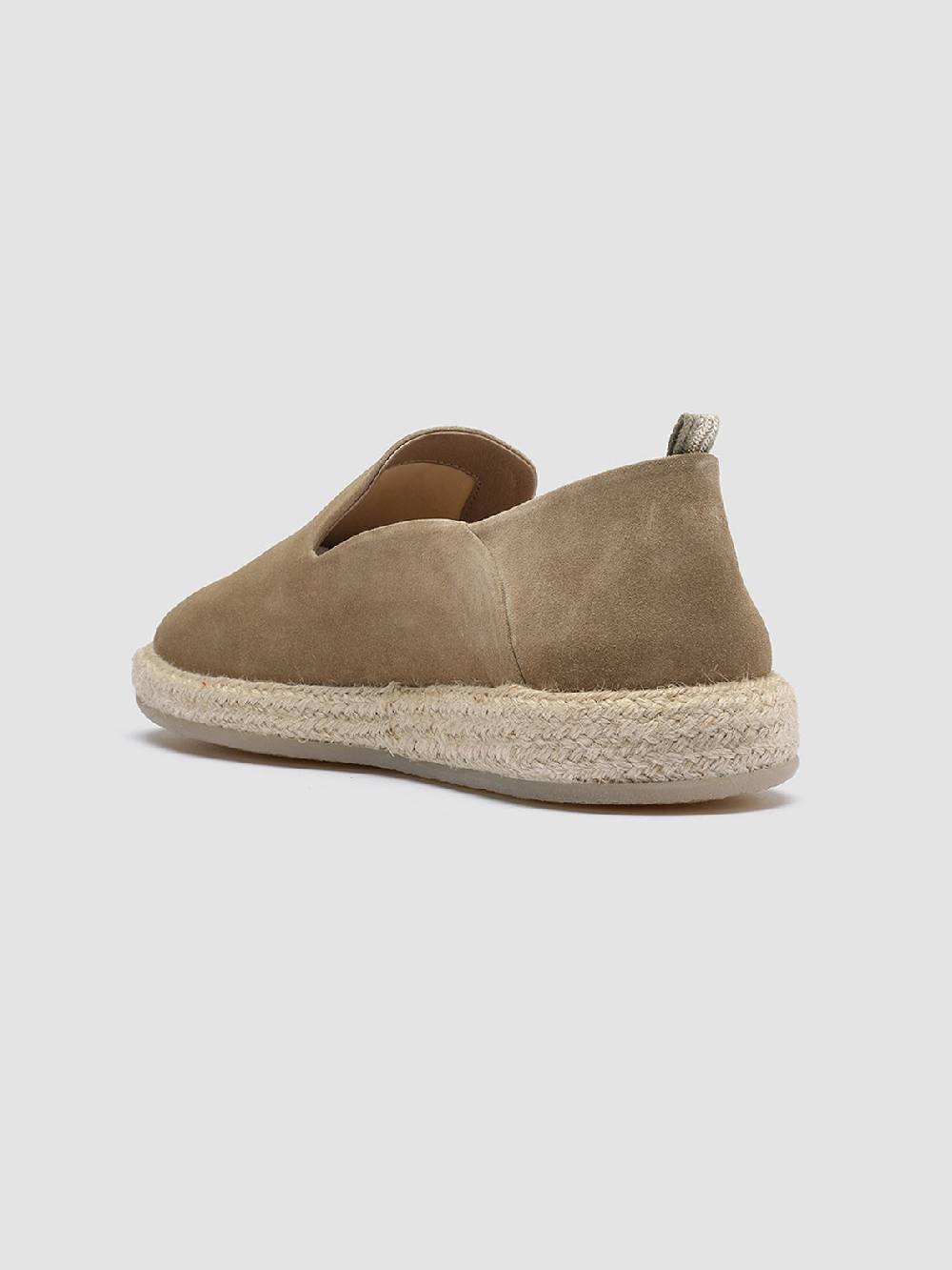 Officine Creative ROPED 002 Slip-on in Pelle Scamosciata Marrone Consegna Veloce
