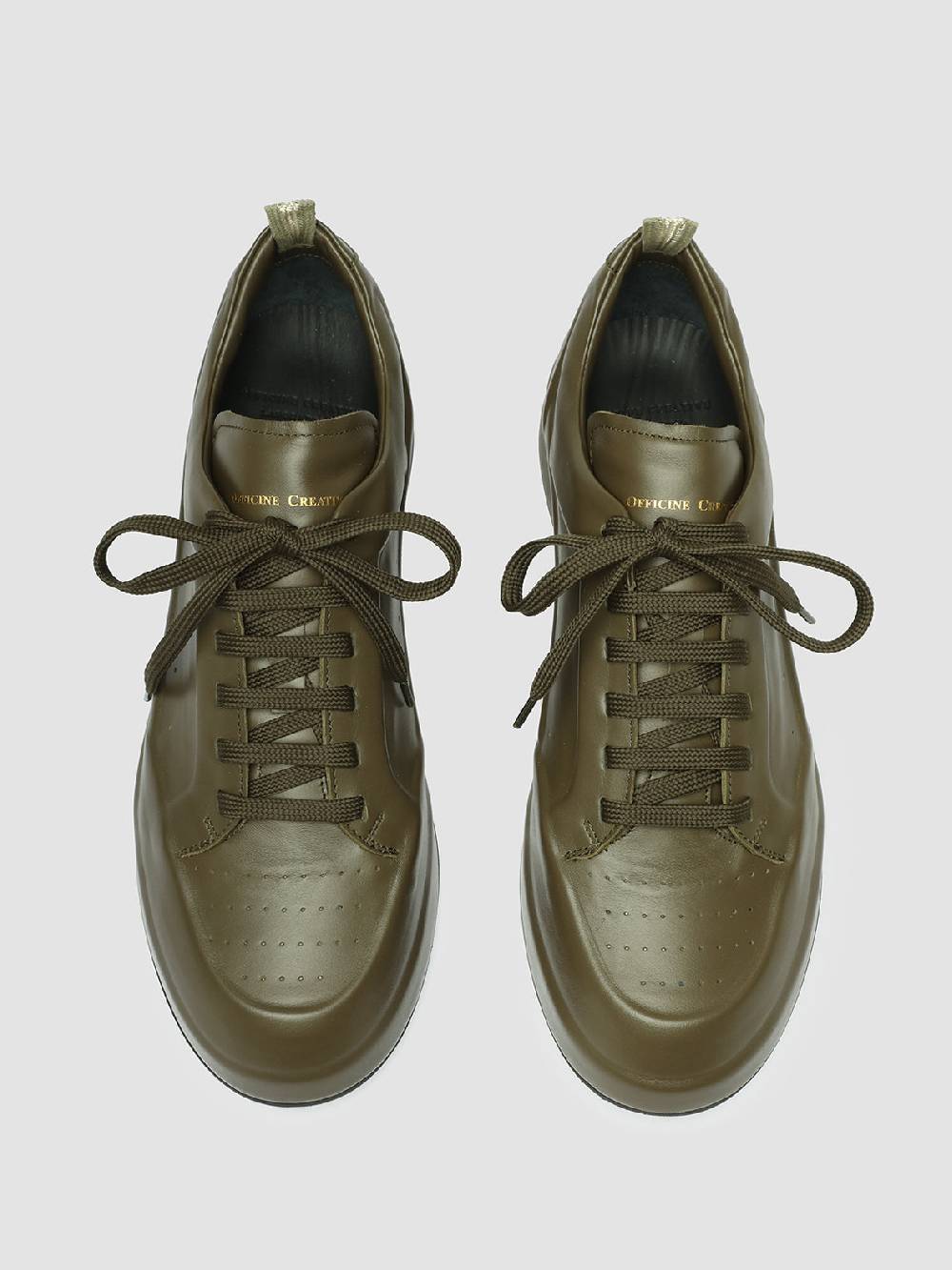 Officine Creative ACE 016 Sneaker in Pelle Verde Sottocosto