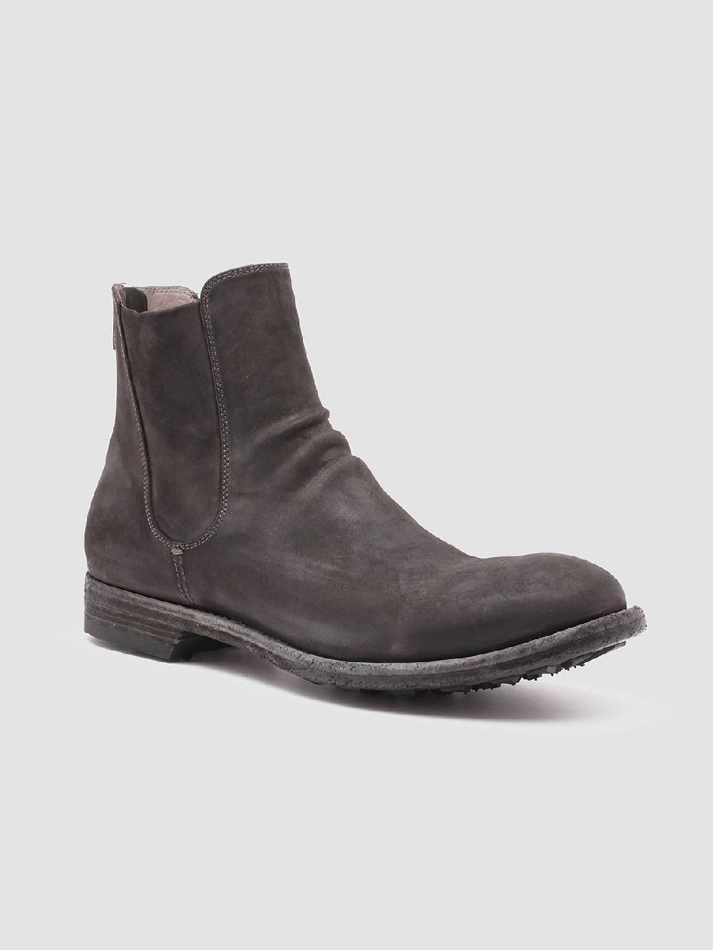 Officine Creative ARBUS 021 Stivaletti Chelsea in Pelle Grigia Novità