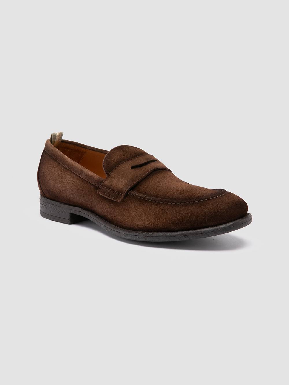 Officine Creative EMORY 024 Mocassini in Pelle Scamosciata Marrone Economico