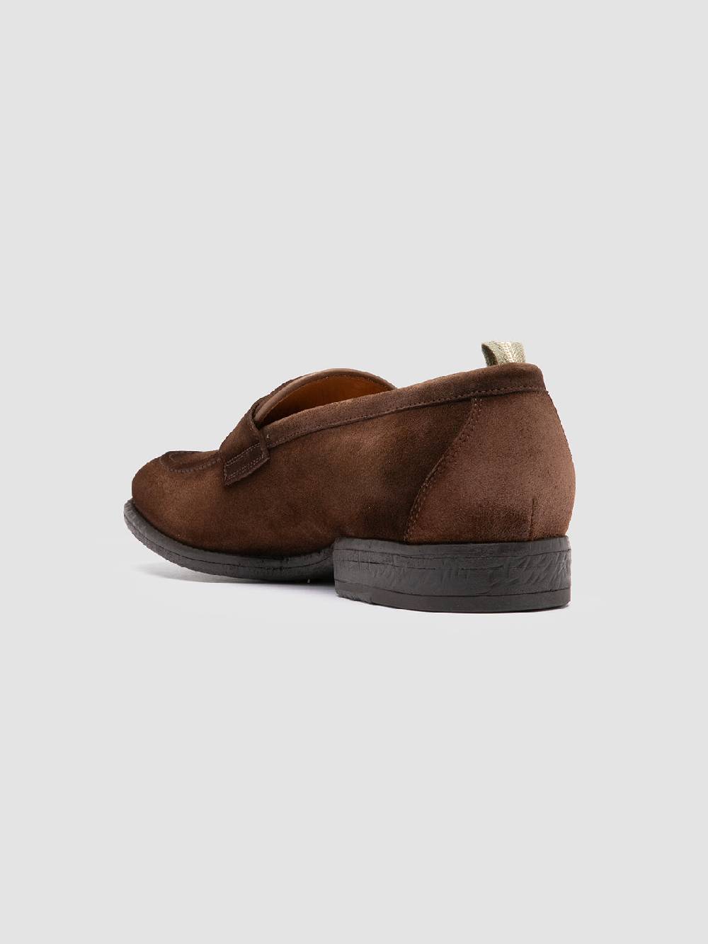 Officine Creative EMORY 024 Mocassini in Pelle Scamosciata Marrone Economico