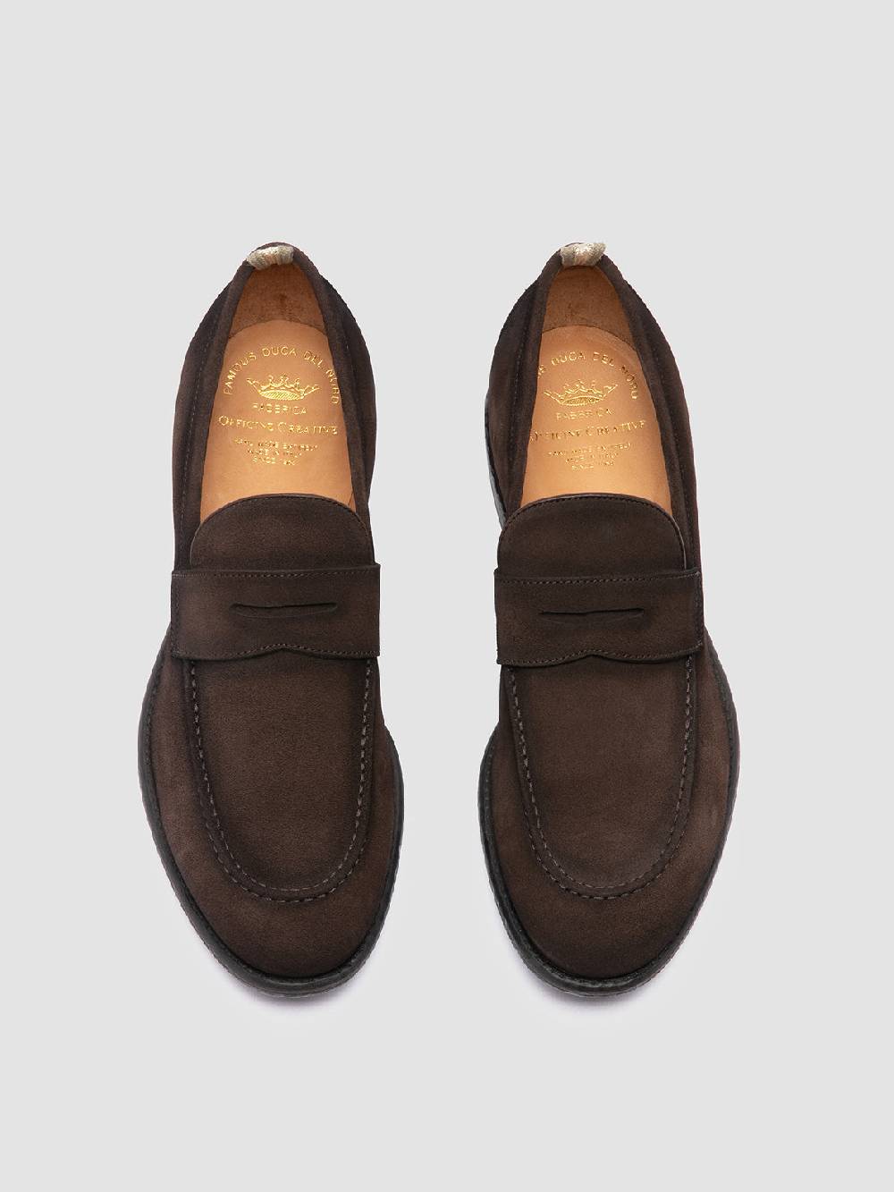 Officine Creative EMORY 024 Mocassini in Pelle Scamosciata Marrone Online