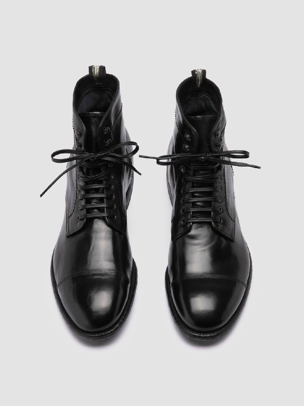Officine Creative EMORY CAOU 014 Stivali Neri in Pelle In Vendita