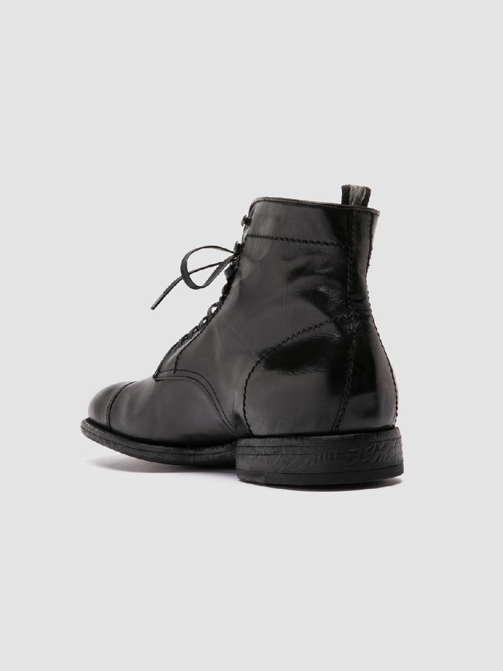 Officine Creative EMORY CAOU 014 Stivali Neri in Pelle In Vendita
