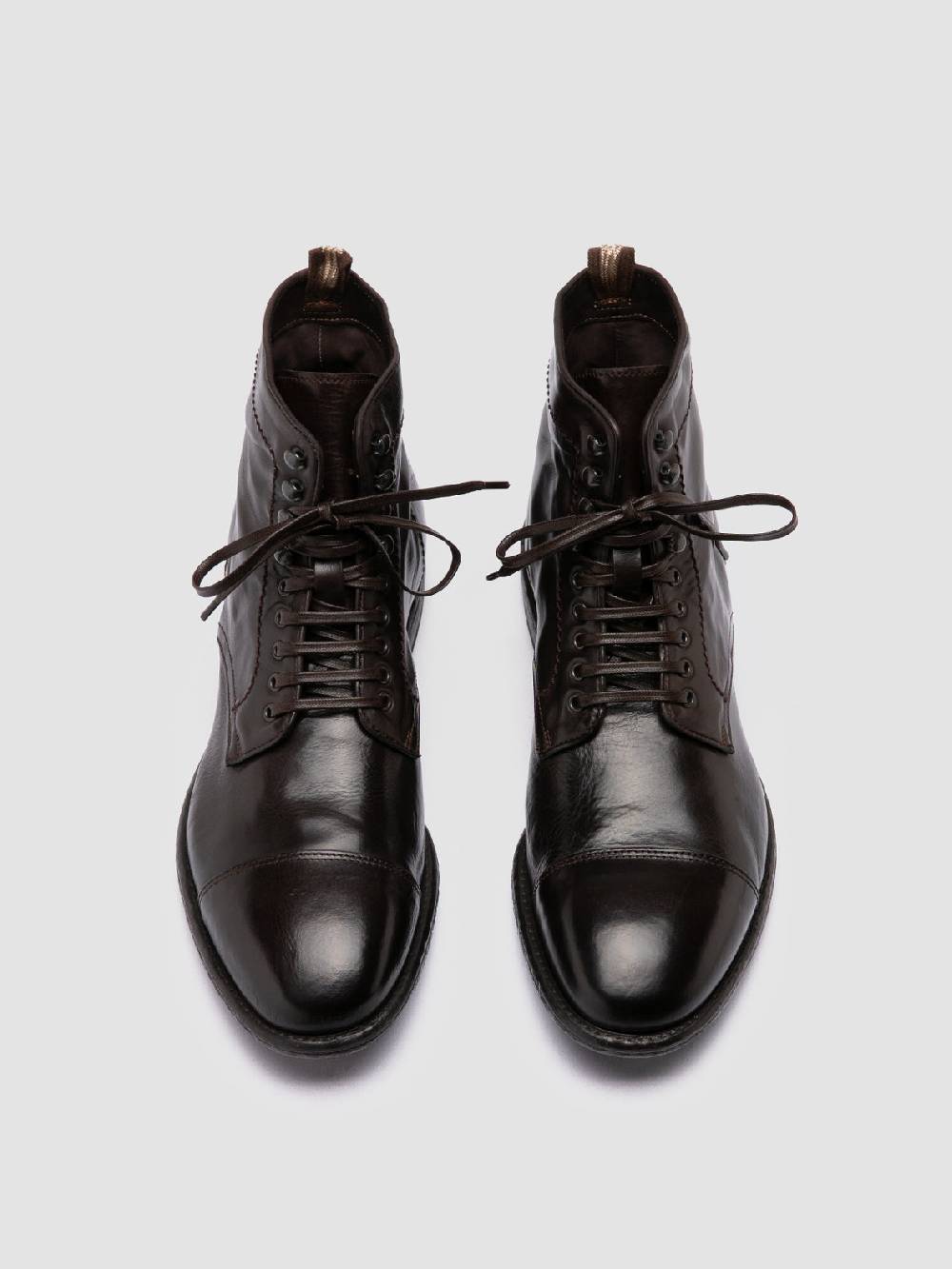 Officine Creative EMORY CAOU 014 Stivali Marrone Scuro in Pelle Saldi