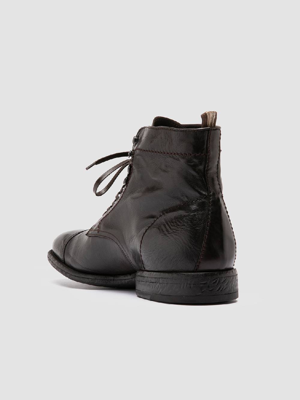 Officine Creative EMORY CAOU 014 Stivali Marrone Scuro in Pelle Saldi
