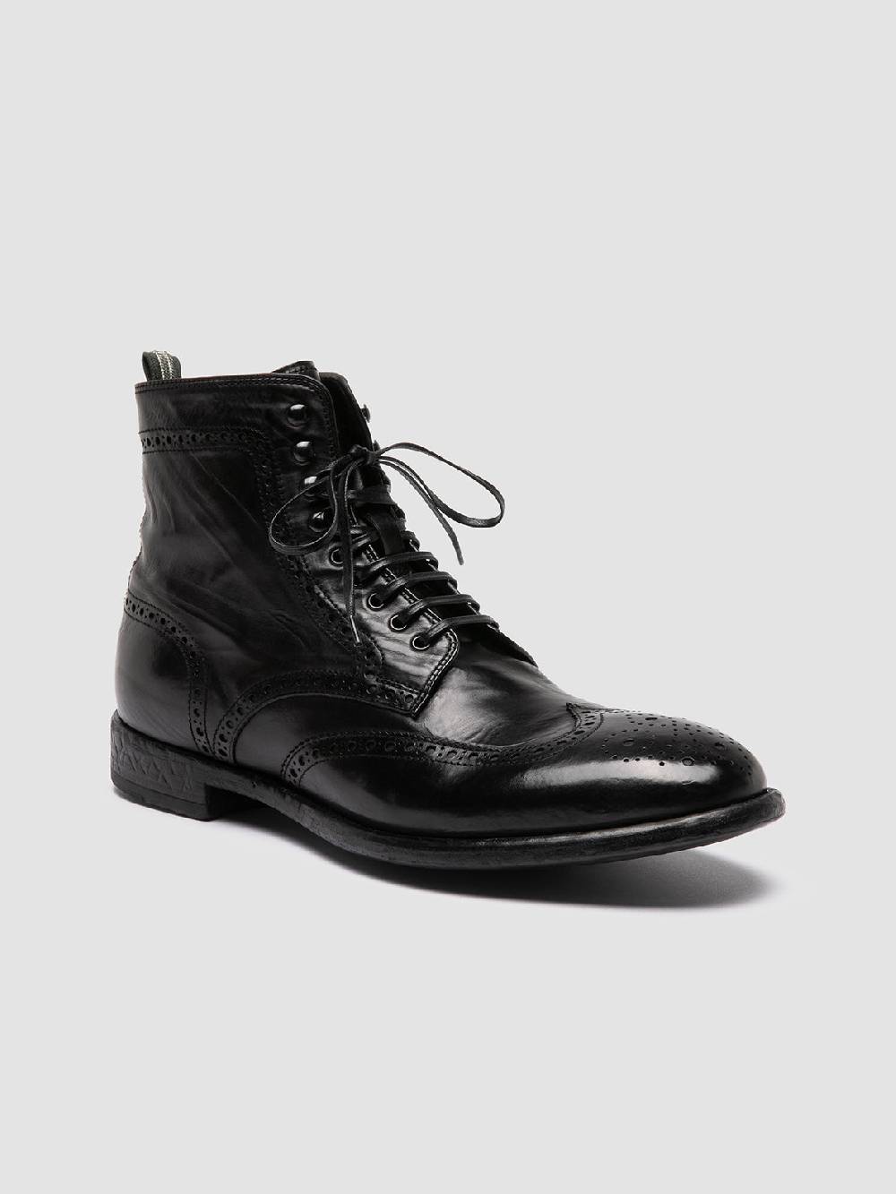 Officine Creative EMORY CAOU 016 Stivali Neri in Pelle Hotsell