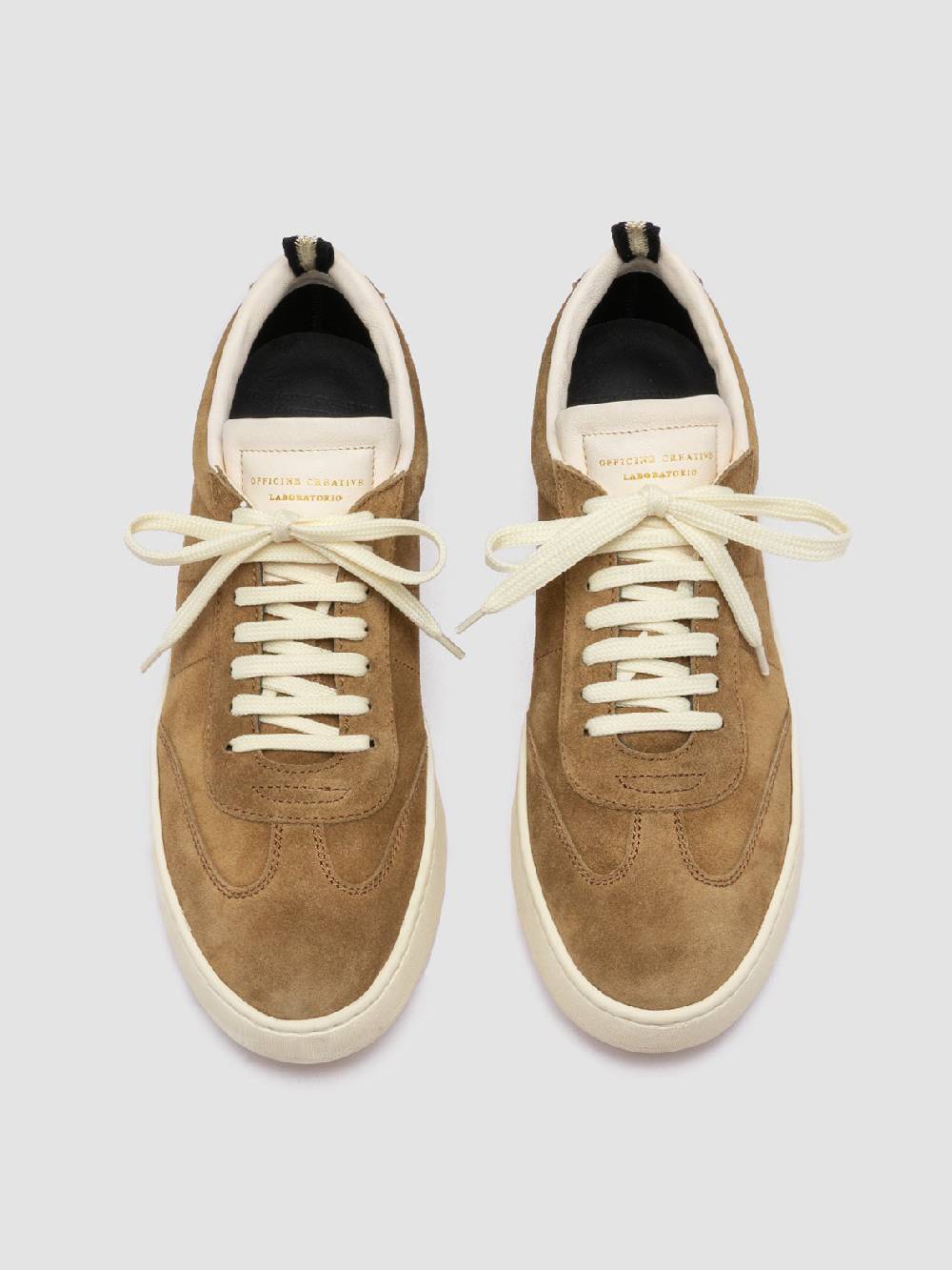 Officine Creative KOMBI 003 Sneaker in Pelle Scamosciata Marrone Vendite Flash