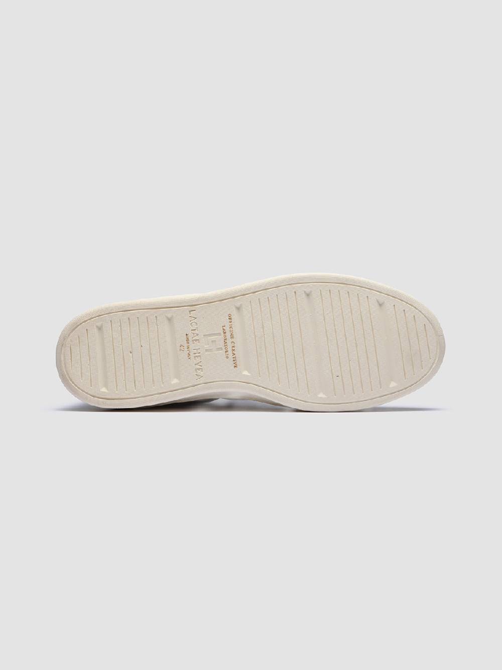 Officine Creative KRIS LUX 001 Sneakers in Pelle Liscia e Scamosciata Bianca Moda