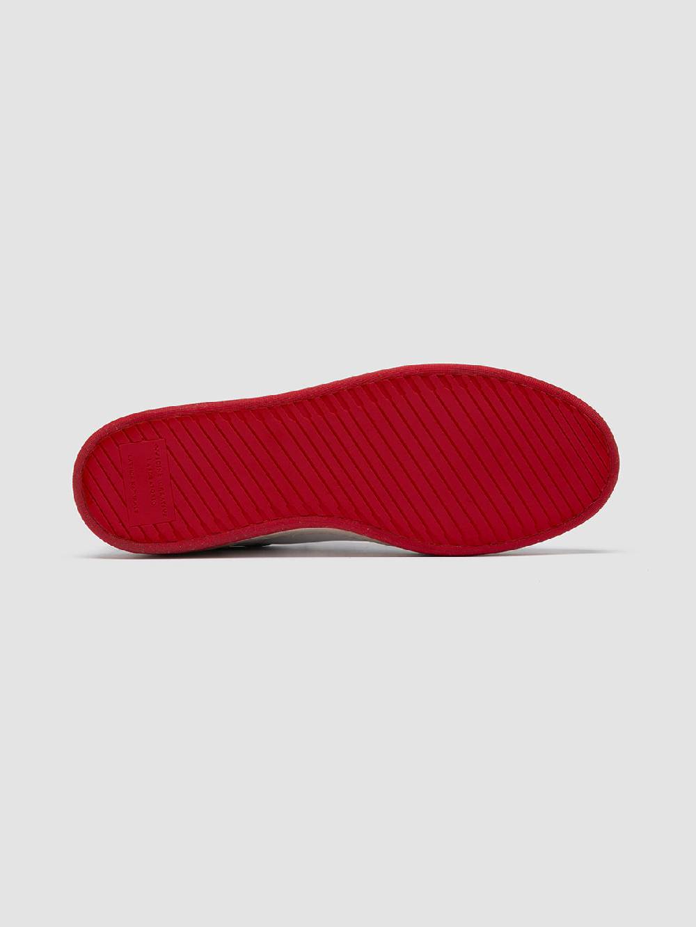 Officine Creative MAGIC 008 Sneakers Basse in Pelle e Camoscio Bianca In Linea