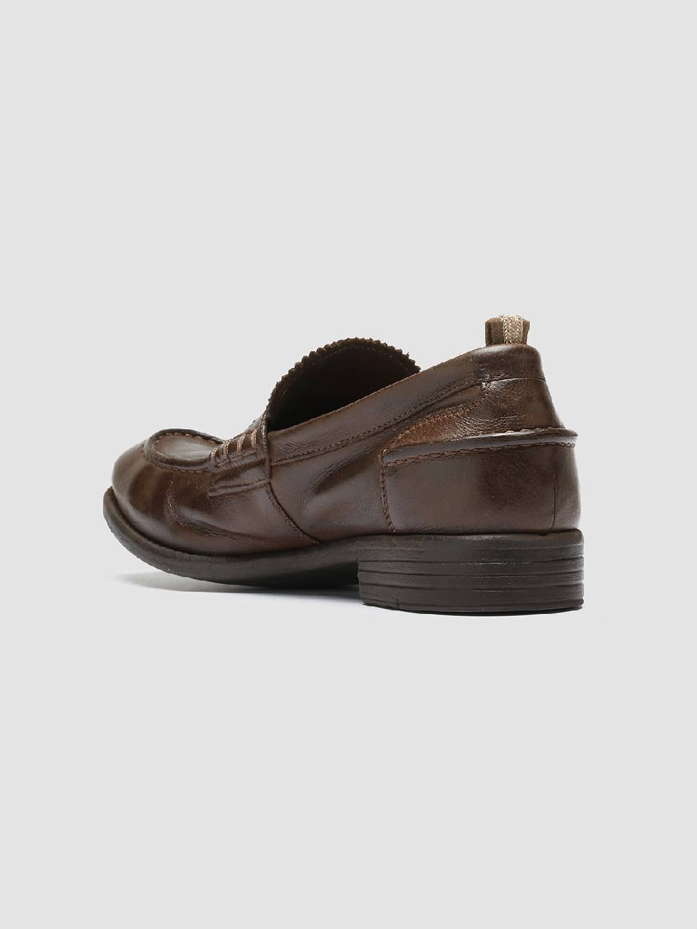 Officine Creative CALIXTE 042 Mocassini Penny in Pelle Marrone Pezzi Unici