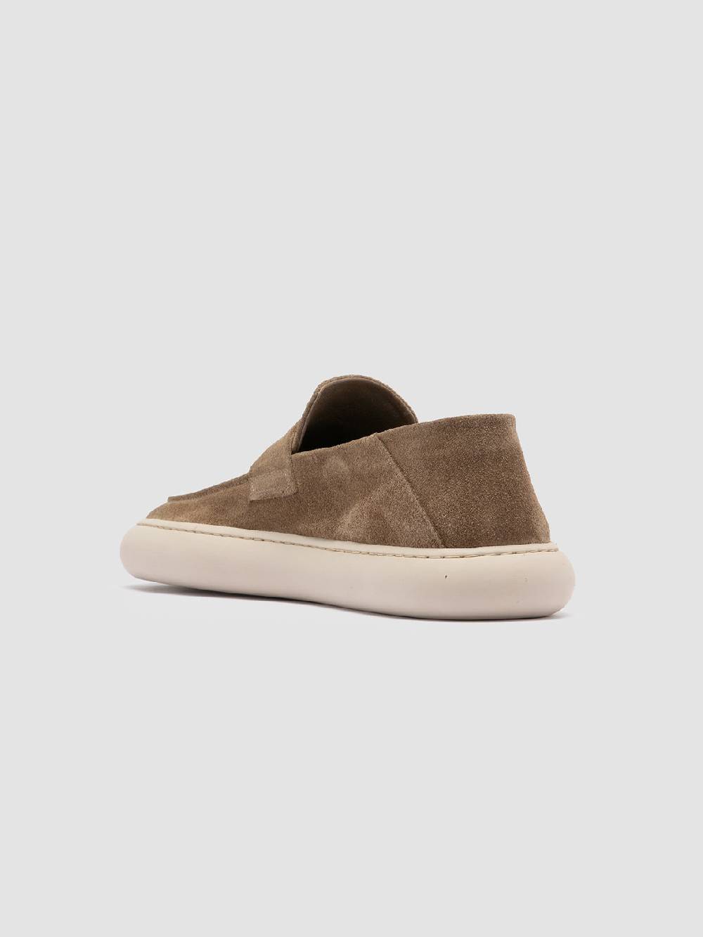 Officine Creative DINGHY 101 Sneakers Basse in Pelle Scamosciata Tortora Negozi Online
