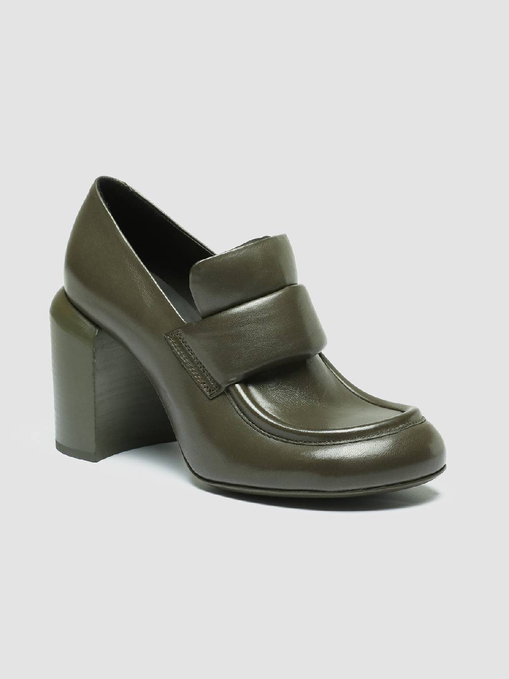 Officine Creative ESTHER 018 Mocassini Penny in Pelle Verde Promozione Limitata