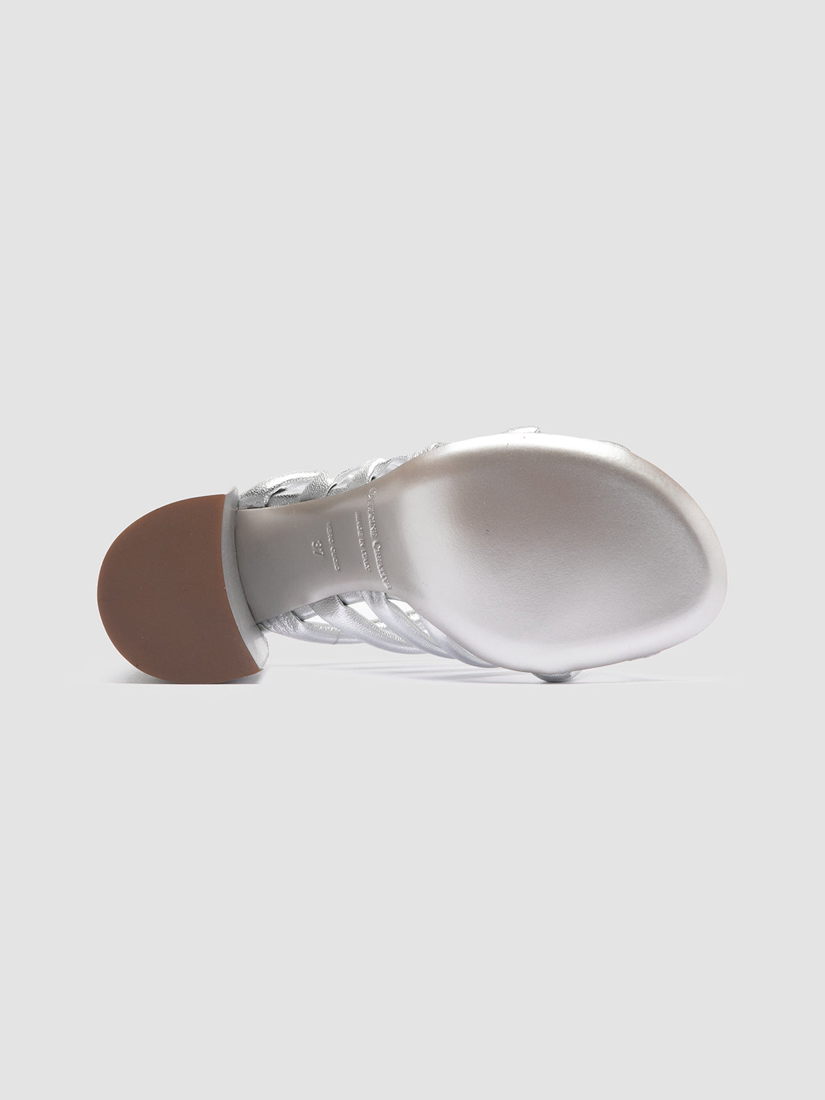 Officine Creative ESTHER 026 Sandali Slide in Pelle Argento Shopping Online