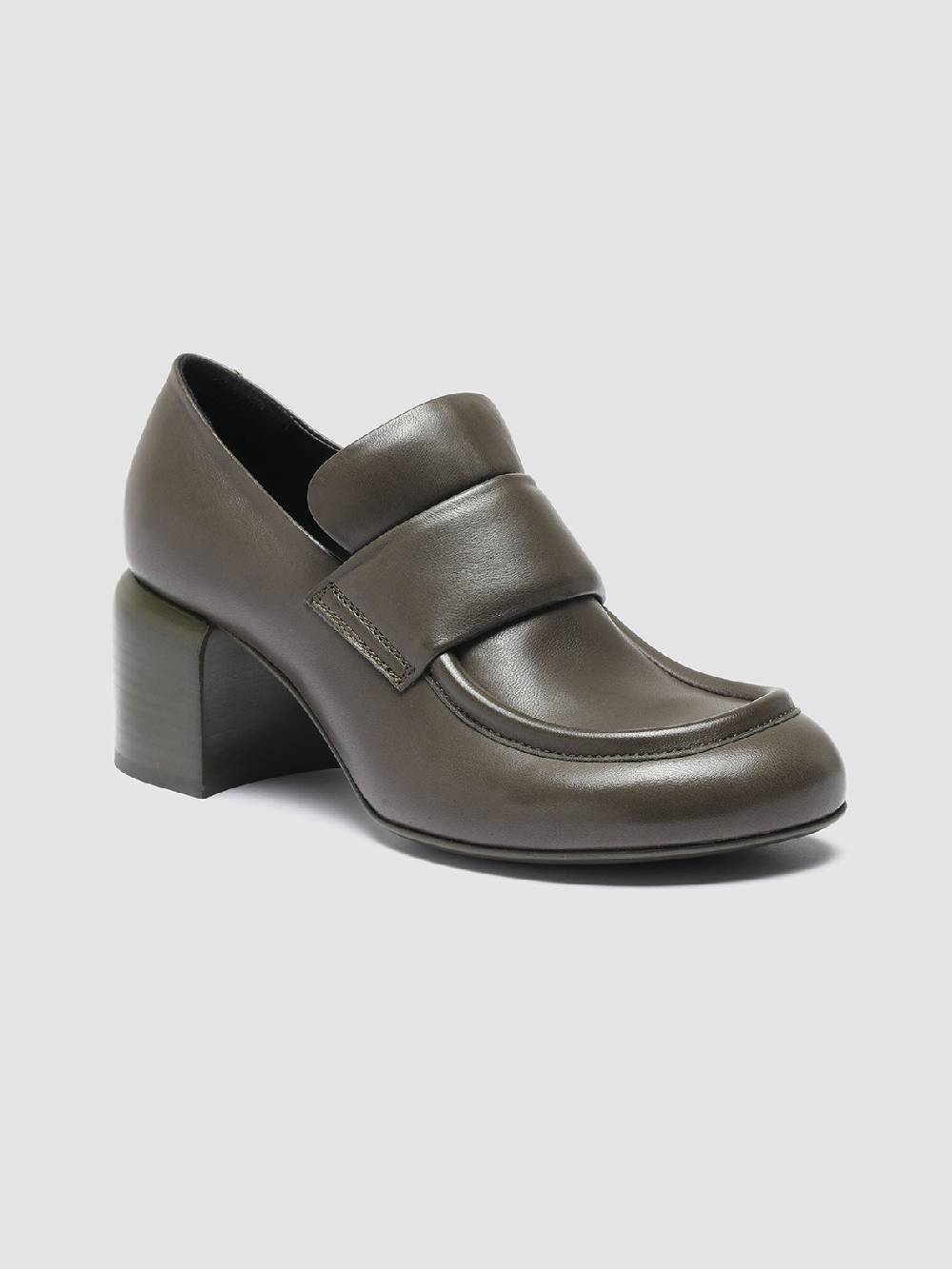 Officine Creative ETHEL 001 Mocassini Penny in Pelle Verde Affare Del Giorno