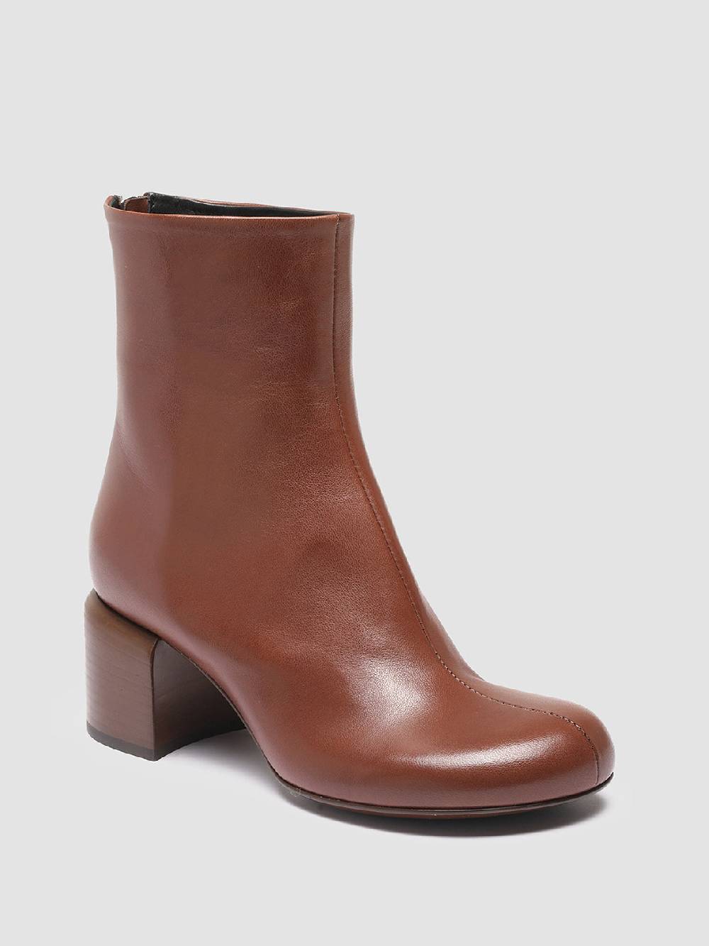 Officine Creative ETHEL 004 Stivaletti in Nappa Marrone Prezzo Ridotto