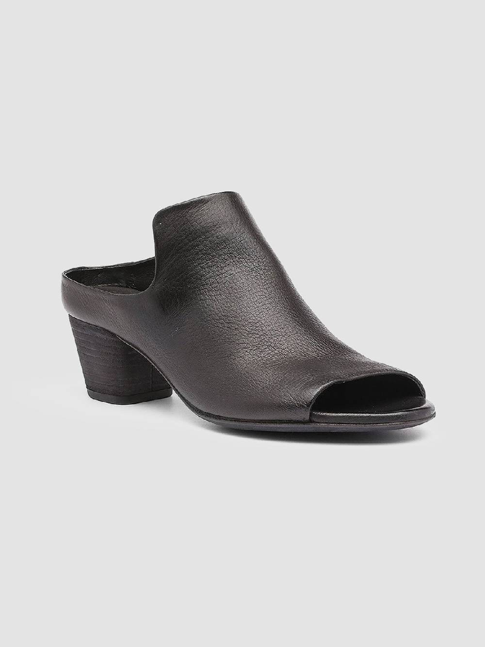 Officine Creative ADELE 003 Black Leather Sandals Offerta
