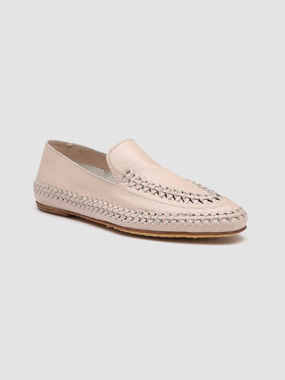 Officine Creative BESSIE 002 Mocassini in Pelle Rosa Economico