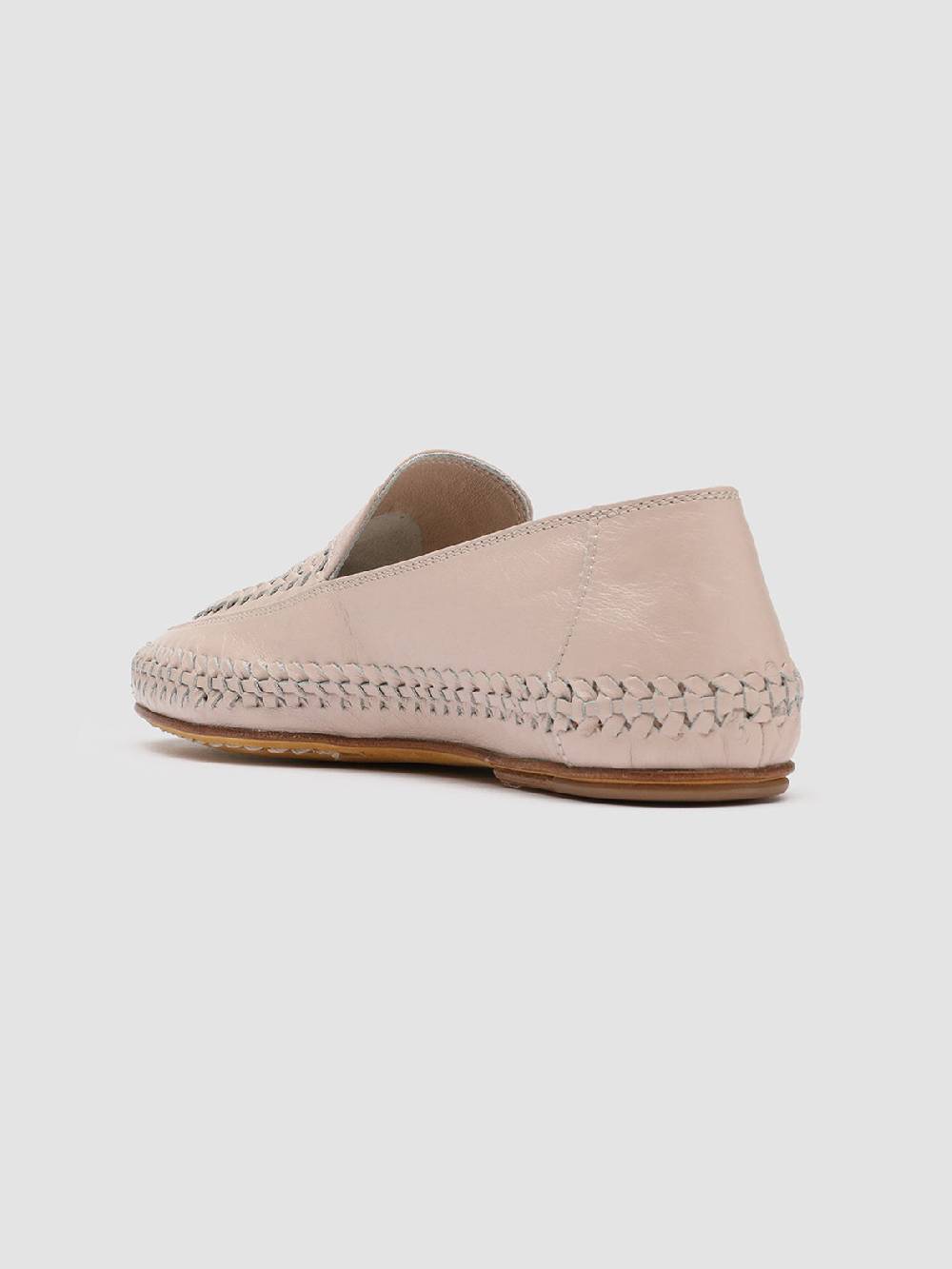 Officine Creative BESSIE 002 Mocassini in Pelle Rosa Economico