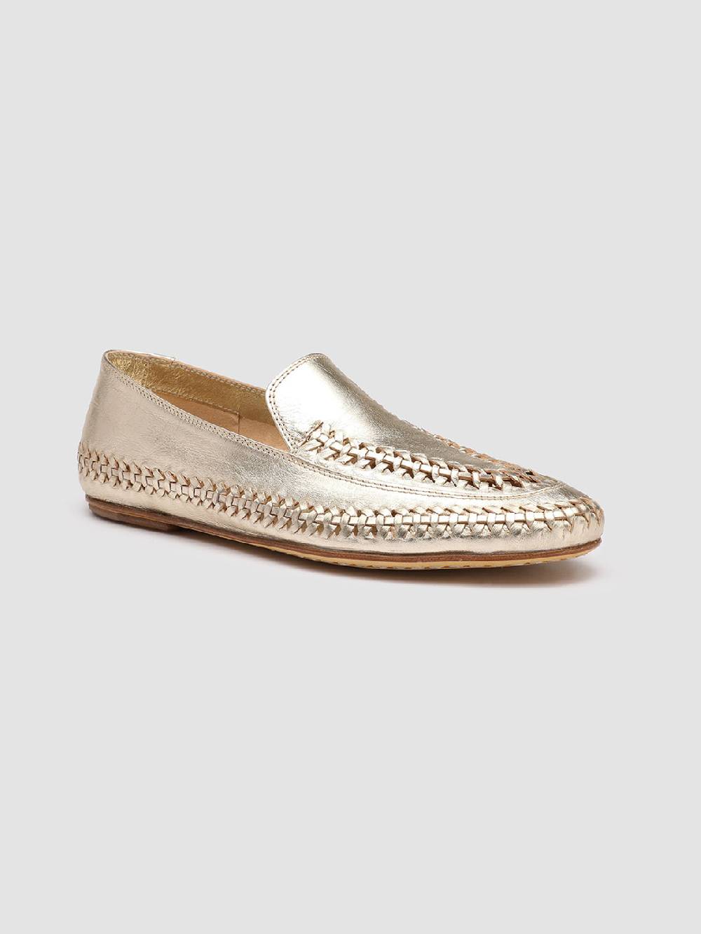 Officine Creative BESSIE 002 Mocassini in Pelle Argento Online
