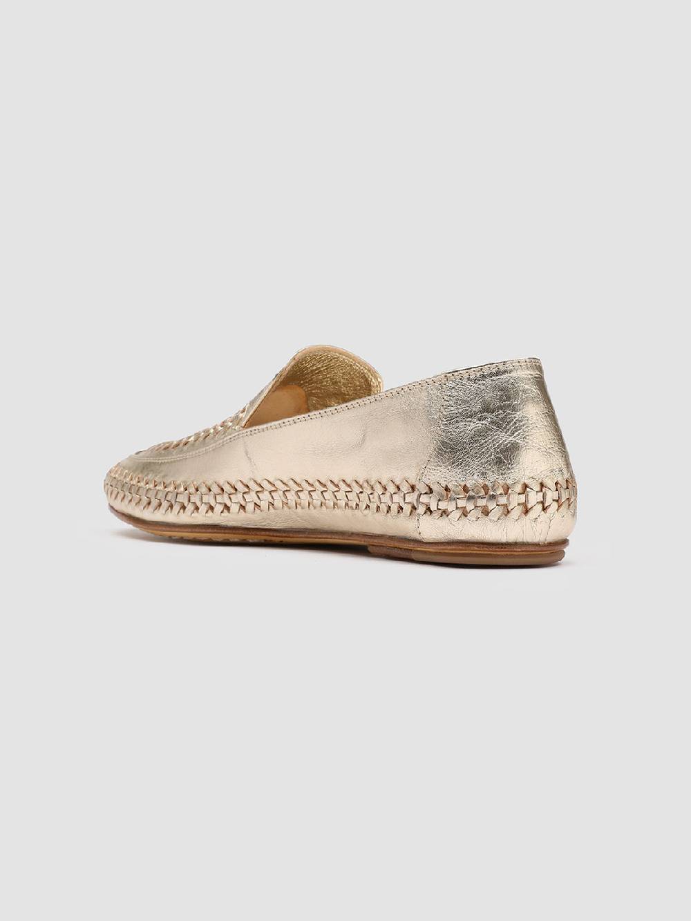 Officine Creative BESSIE 002 Mocassini in Pelle Argento Online