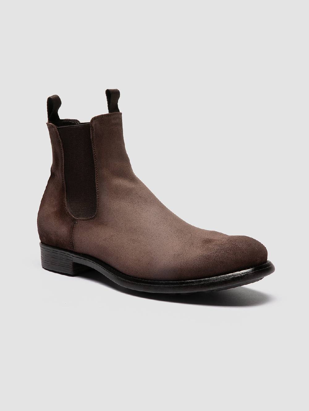 Officine Creative CHRONICLE 002 Stivaletti Chelsea in Camoscio Tortora In Vendita